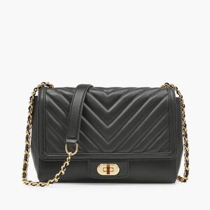 TALBOTS Quilted Lamb “NAPPA” Leather with Chain Shoulder Bag